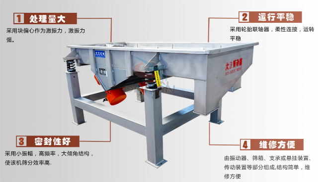 DZSF520直線篩工作特點(diǎn)